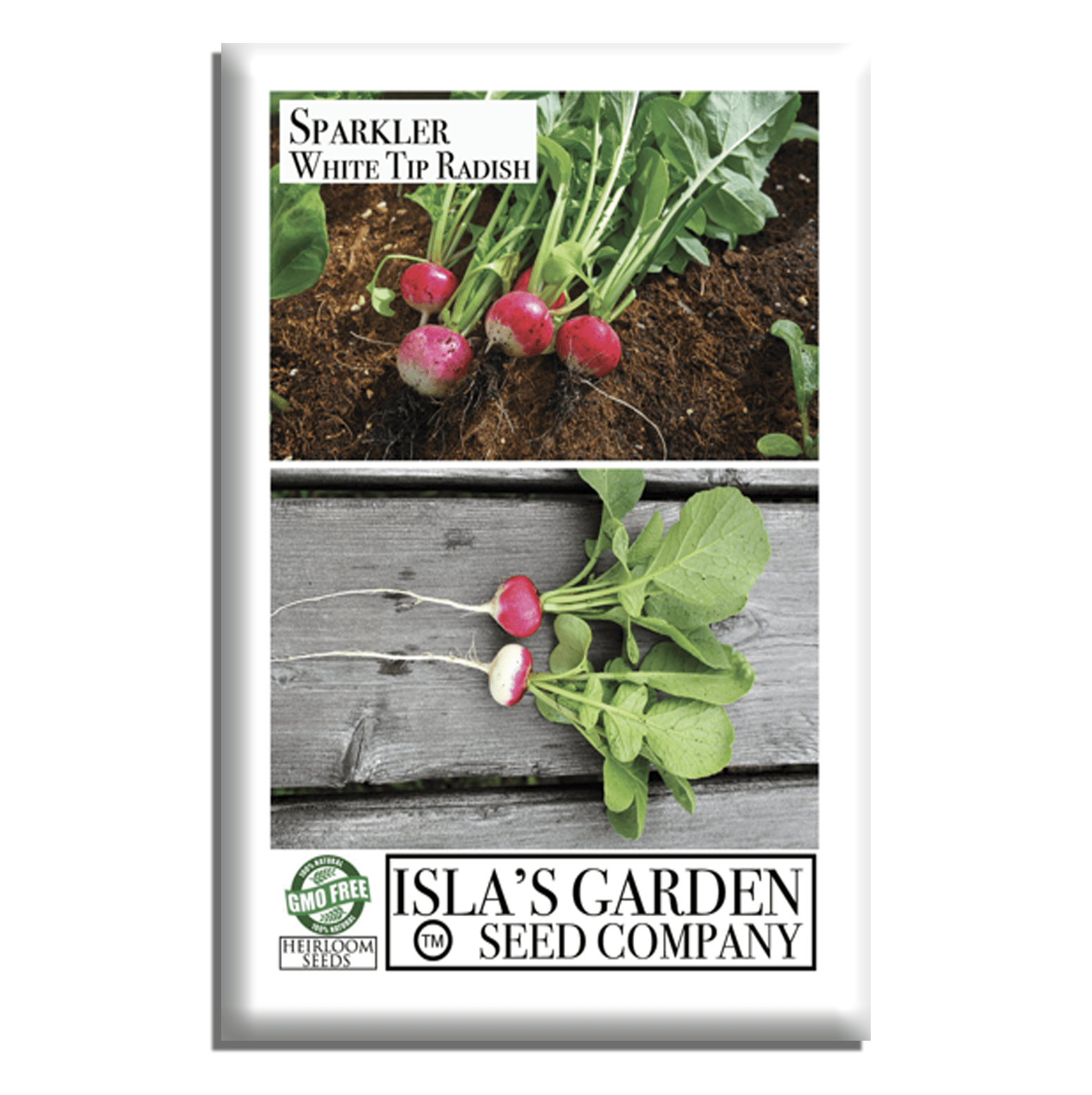 plant radish seeds Sparkler White Tip Radish