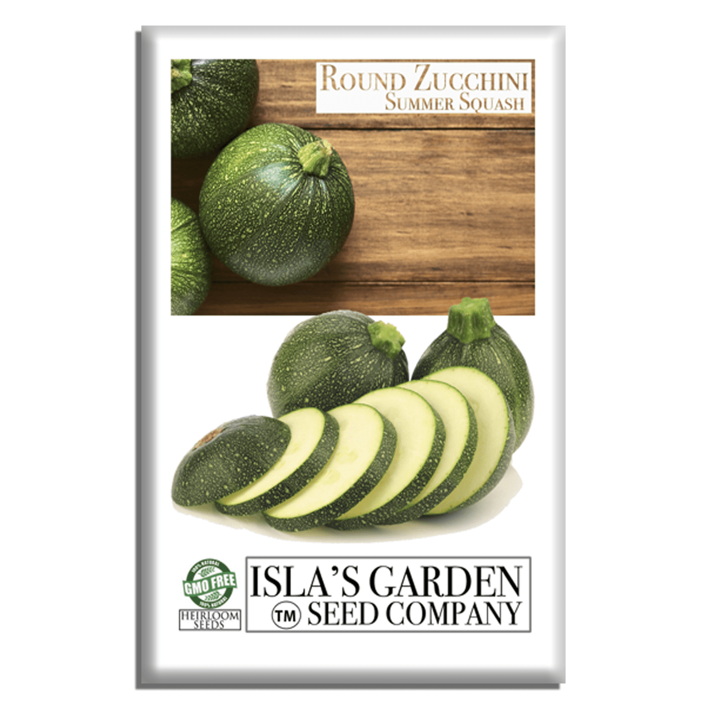 Round Zucchini Summer Squash | 40 Seeds/Pk