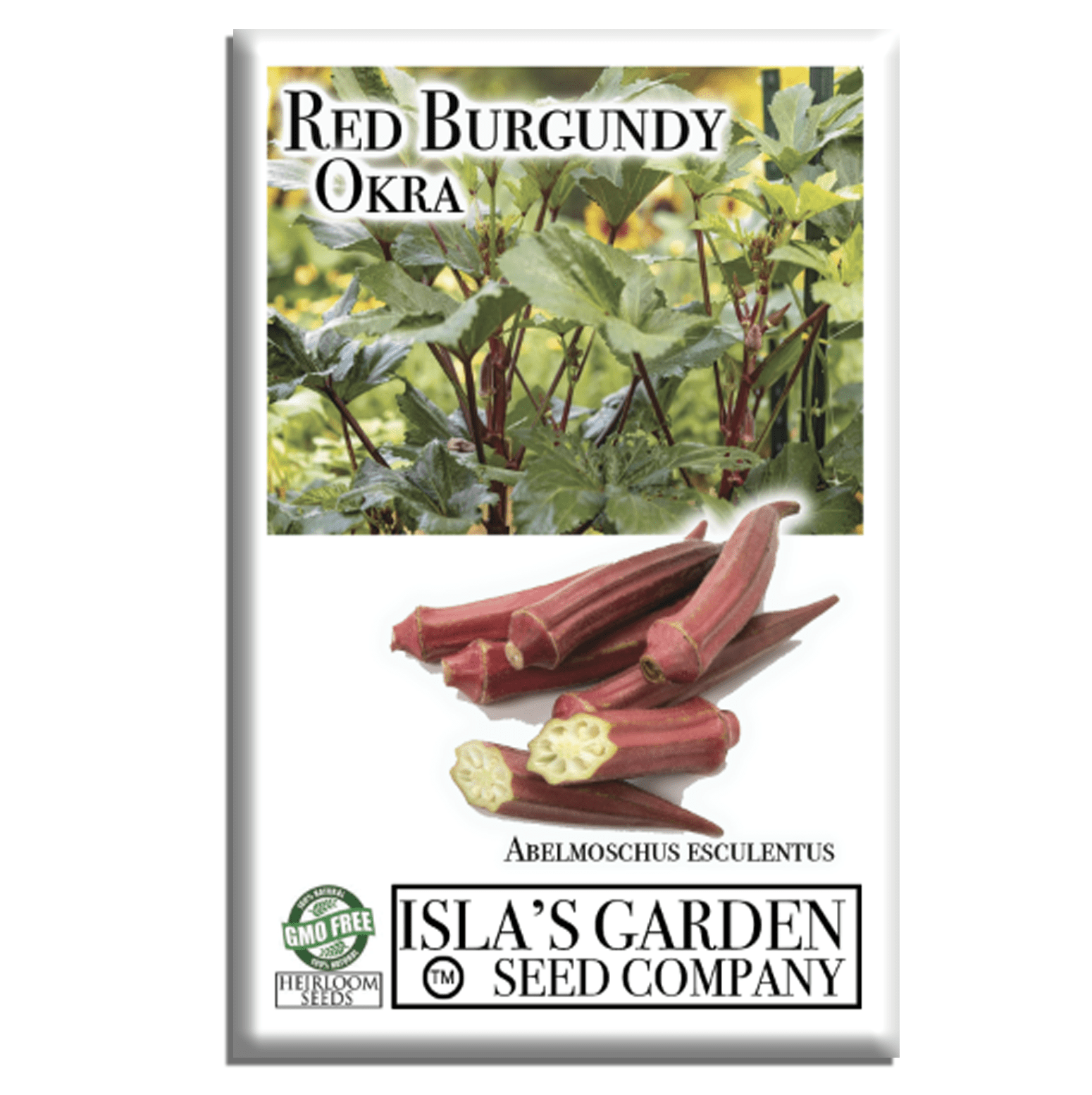 best okra seeds to plant Red Burgundy Okra Seeds, 100 Heirloom Seeds Per Packet, Non GMO Seeds