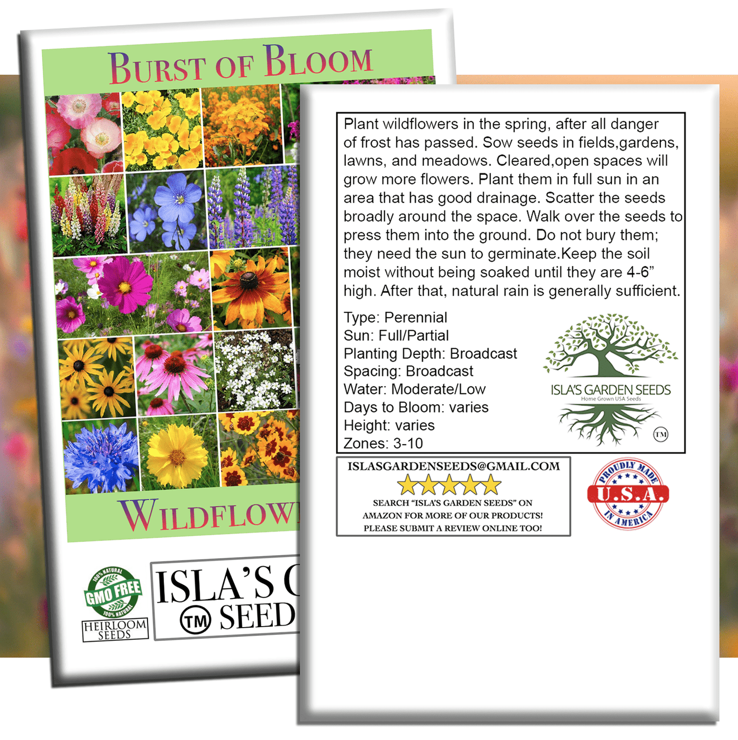 Burst of Bloom Wildflowers | 2500 Seeds/Pk