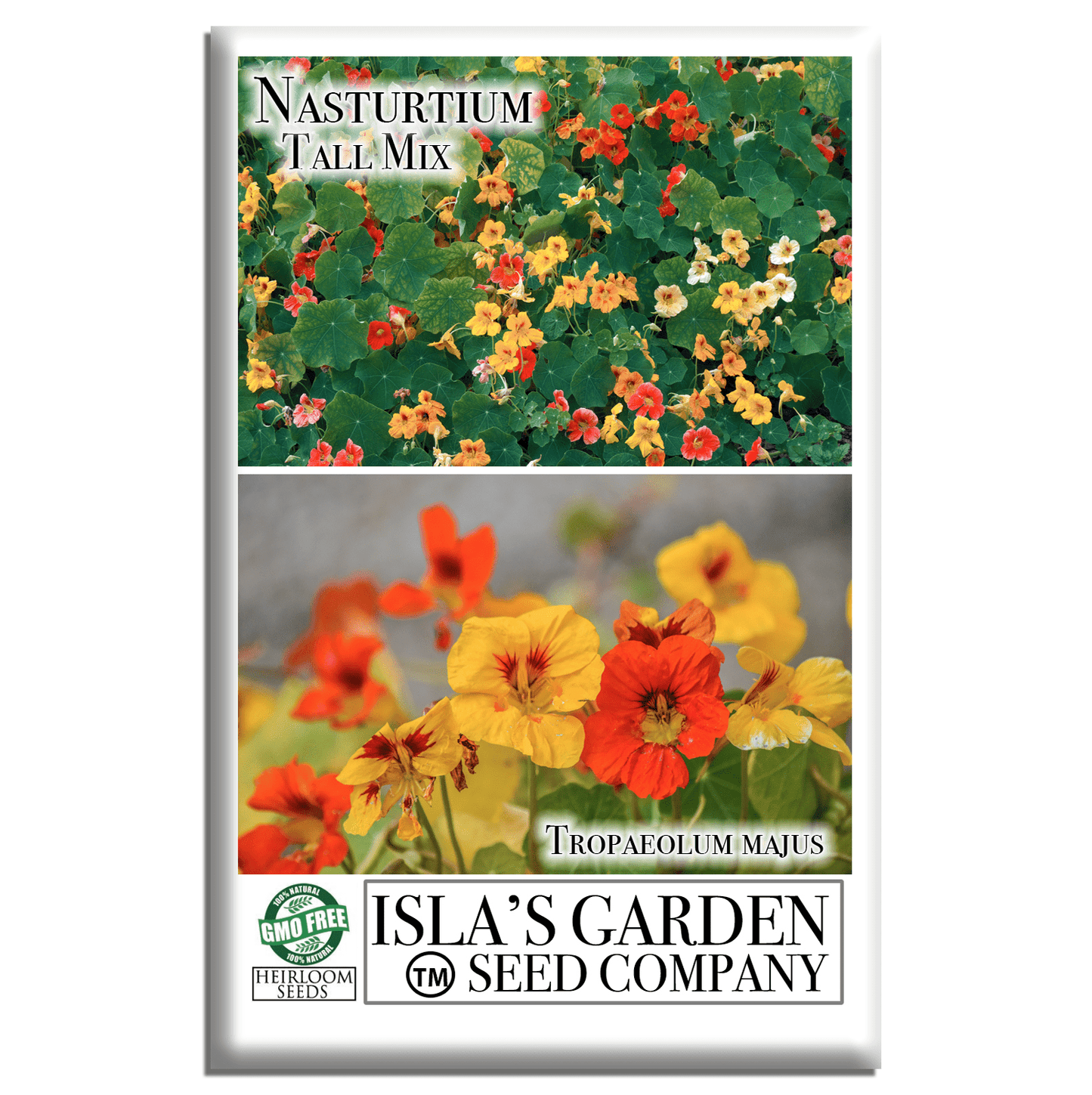 Nasturtium Tall Single Blend Flowers | 50 Seeds/Pk