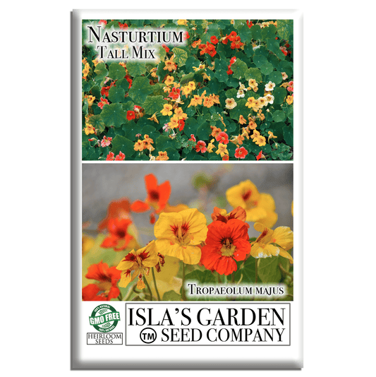 Nasturtium Tall Single Blend Flowers | 50 Seeds/Pk