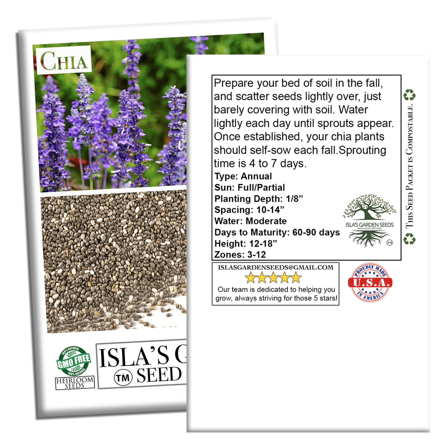 Chia | 200 Seeds/Pk