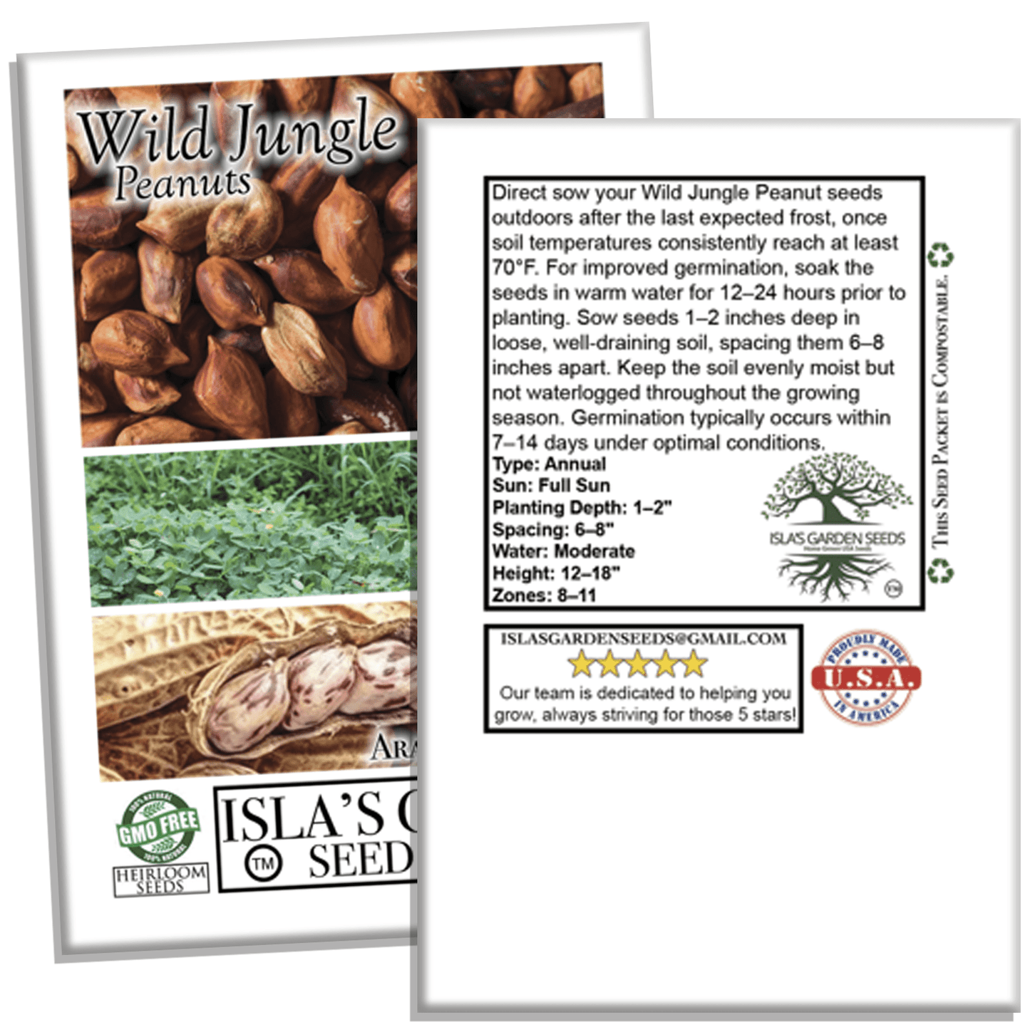 Wild Jungle Peanuts | 20 Seeds/Pk