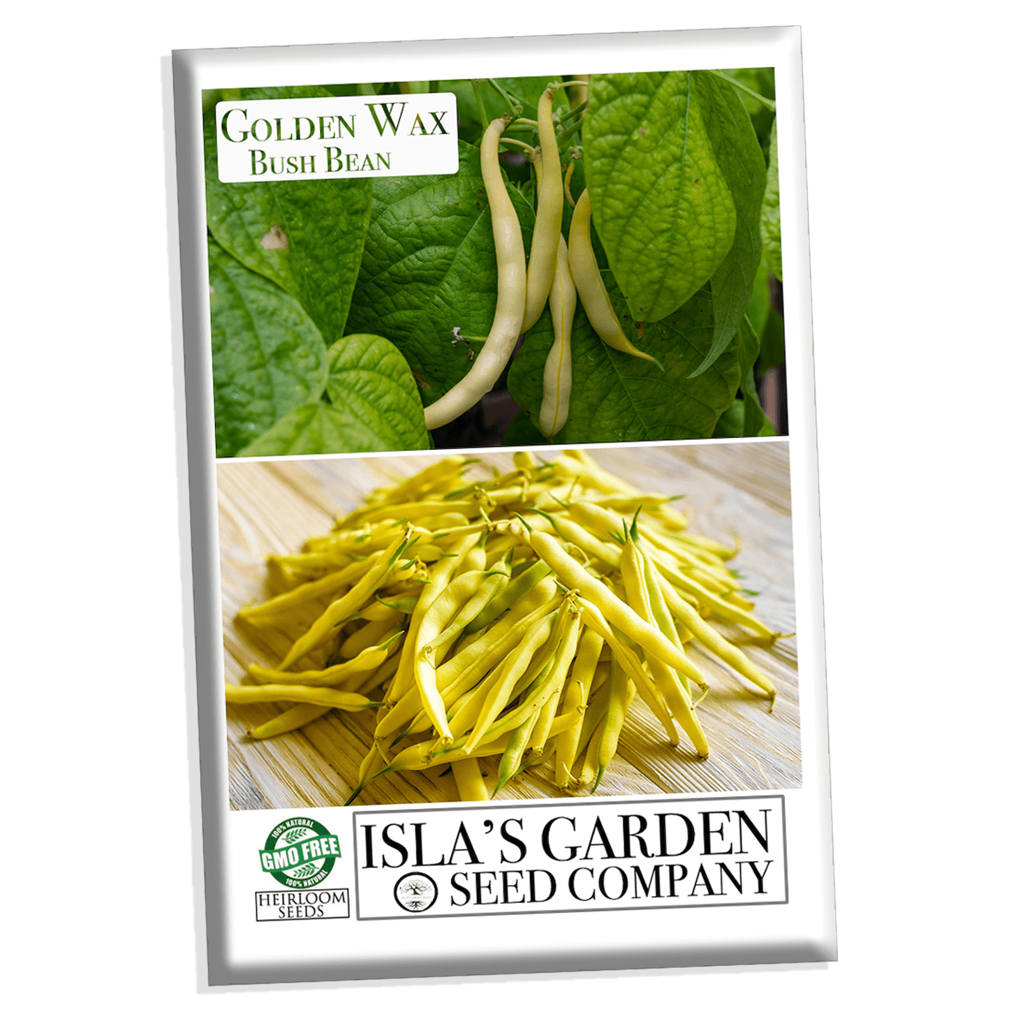 Golden Wax Bush Bean Seeds, 30 Heirloom Seeds Per Packet, Non GMO Seeds