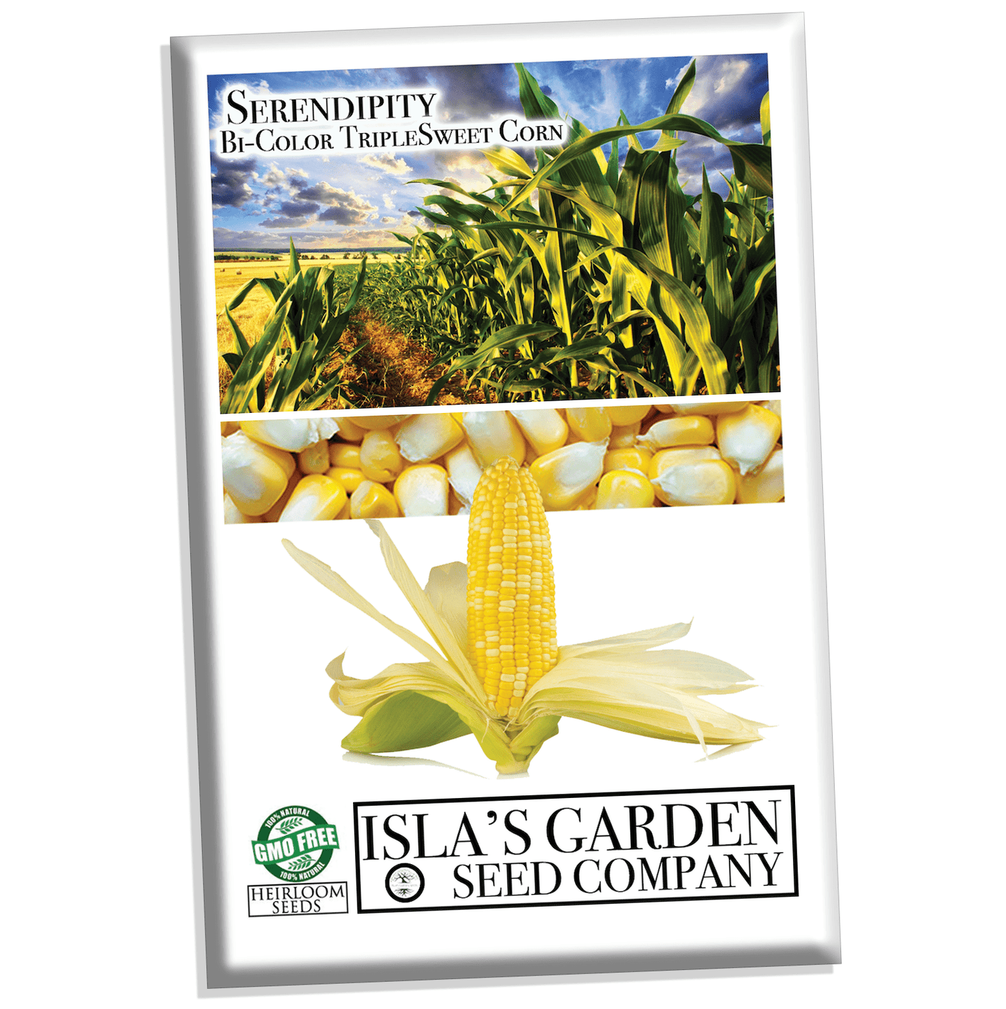 Serendipity BiColor Sweet Corn, 75+ Heirloom Seeds Per Packet, Non GMO Seeds, Botanical Name: Zea Mays