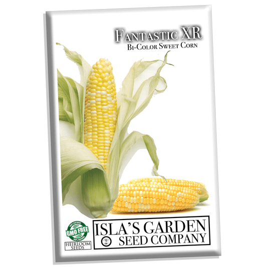 "Fantastic XR" Bi-Color Sweet Corn, 50+ Heirloom Seeds Per Packet, Non GMO Seeds, Botanical Name: Zea mays