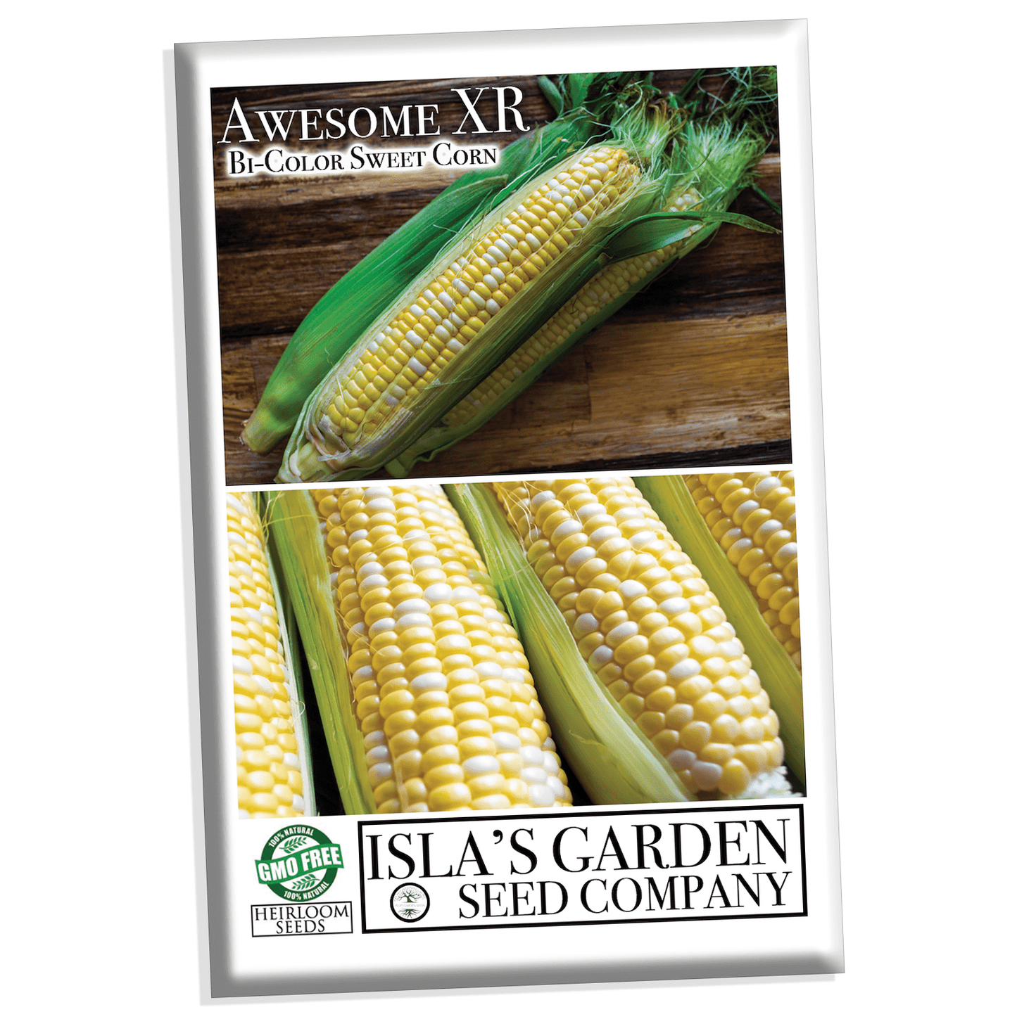 "Awesome XR" Bi-Color Sweet Corn, 50+ Seeds Per Packet, Non GMO Seeds, Botanical Name: Zea mays