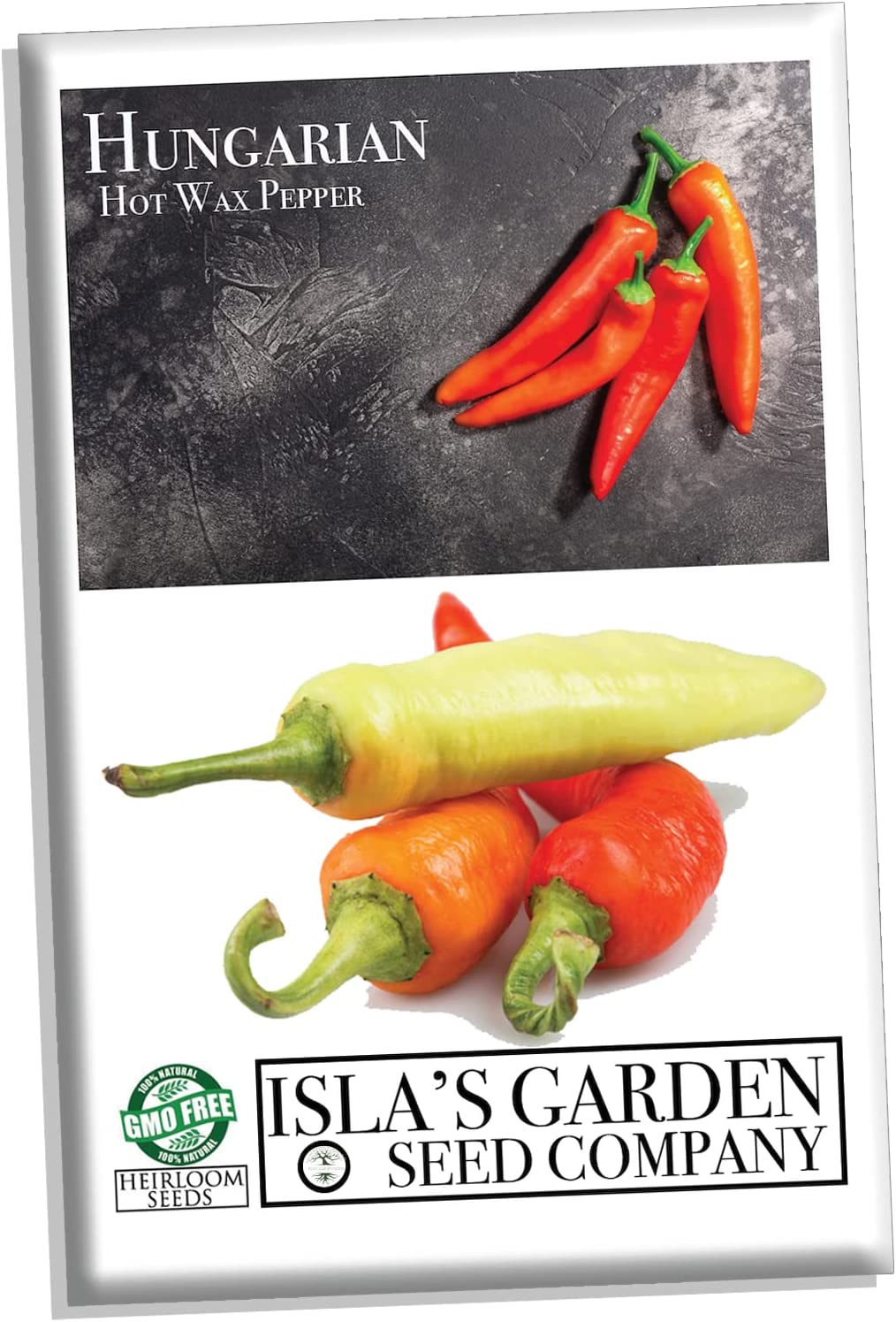 Hungarian Hot Pepper Seeds, 100 Heirloom Seeds Per Packet, Non GMO Seeds