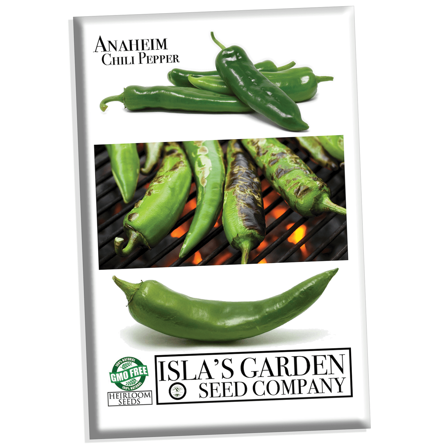 Anaheim Chili Pepper Seeds, 100 Heirloom Seeds Per Packet, Non GMO Seeds