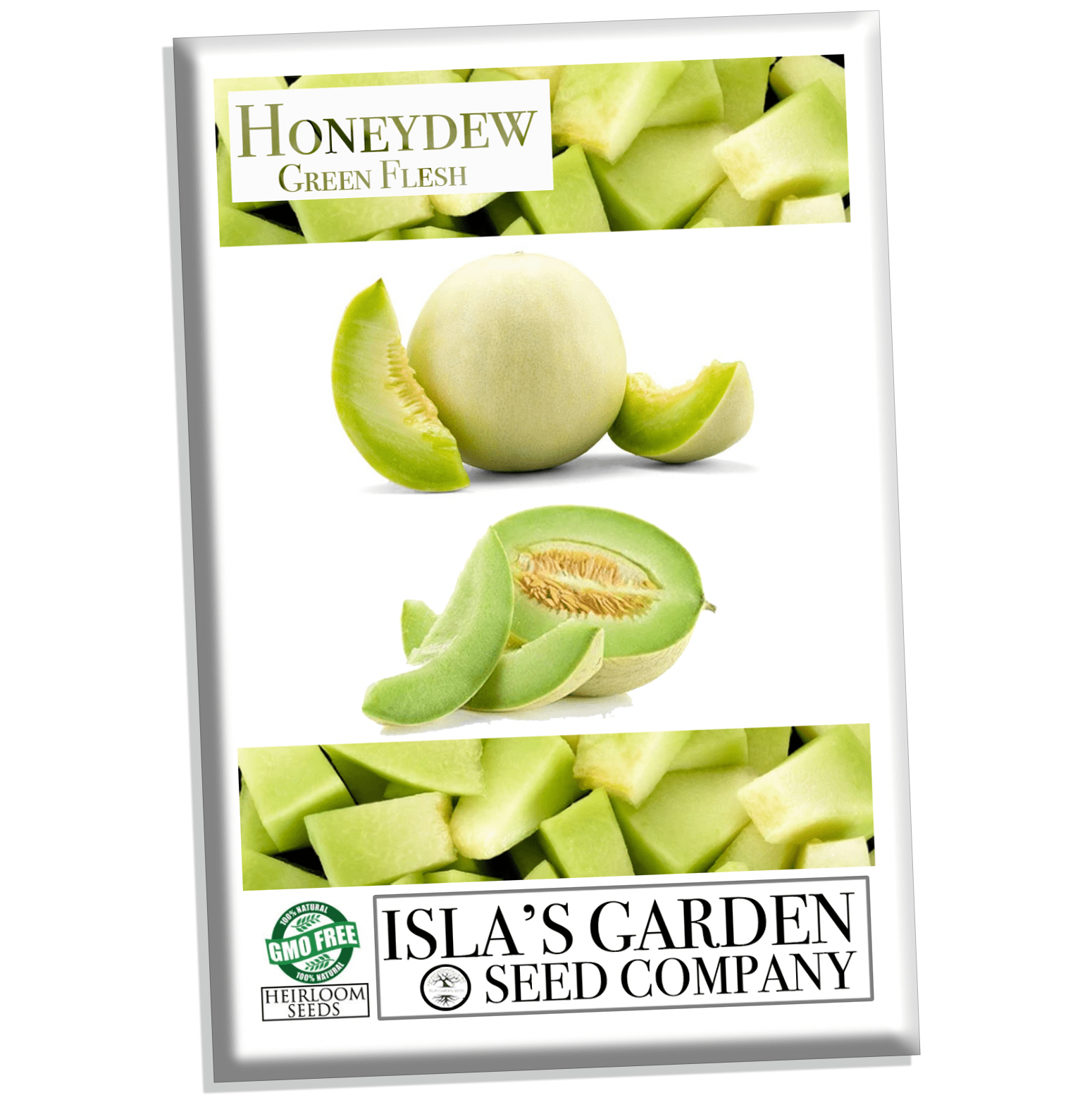 Green Flesh Honey Dew Seeds, 30 Heirloom Seeds Per Packet, Non GMO Seeds
