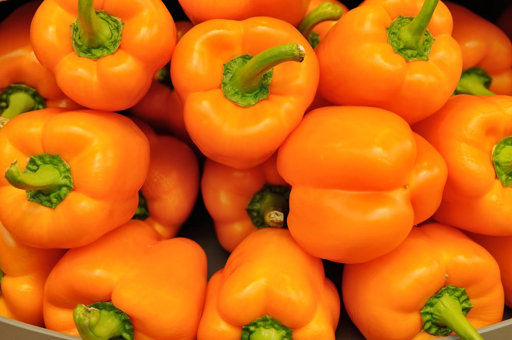 Orange Sun Sweet Pepper Seeds, 100 Heirloom Seeds Per Packet, Non GMO Seeds, Botanical Name: Capsicum annuum