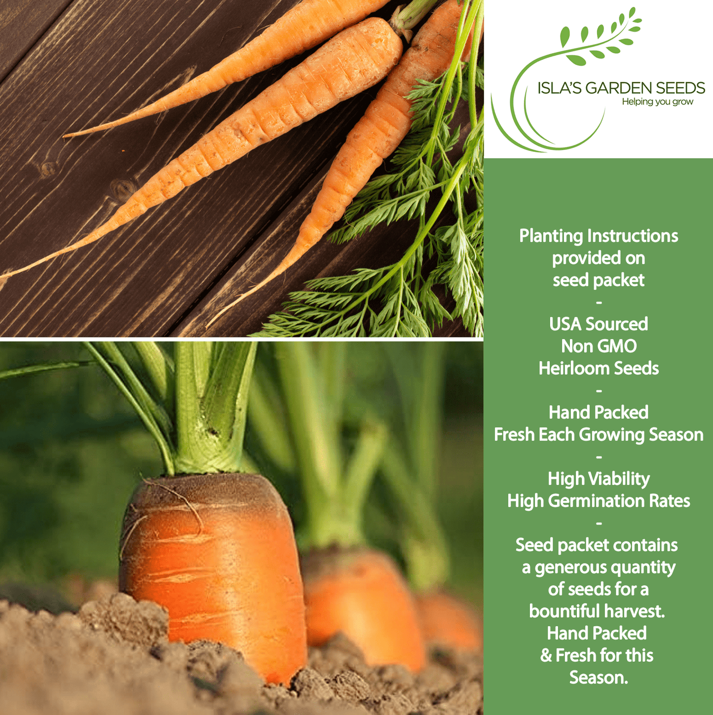 Imperator 58 Carrots | 400 Seeds/Pk