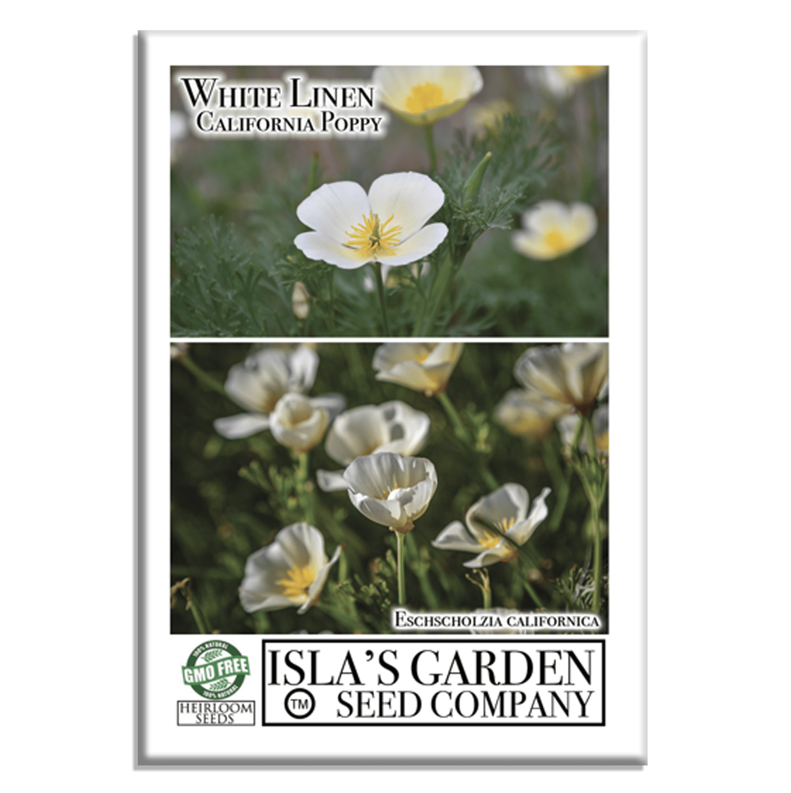 White Linen California Poppy | 1,000 Seeds/Pk