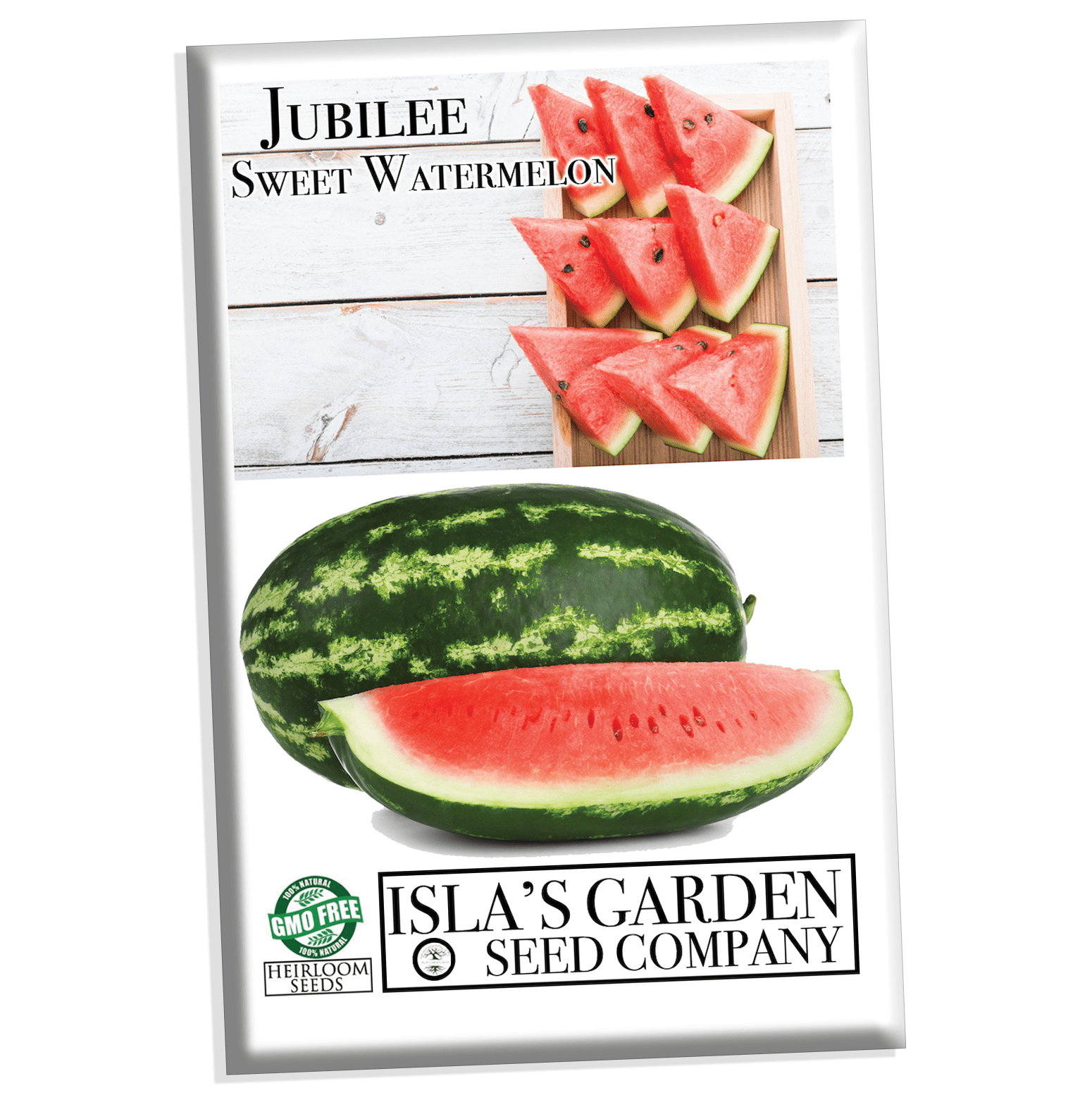 Jubilee Watermelon Seeds, 50 Heirloom Seeds Per Packet, Non GMO Seeds