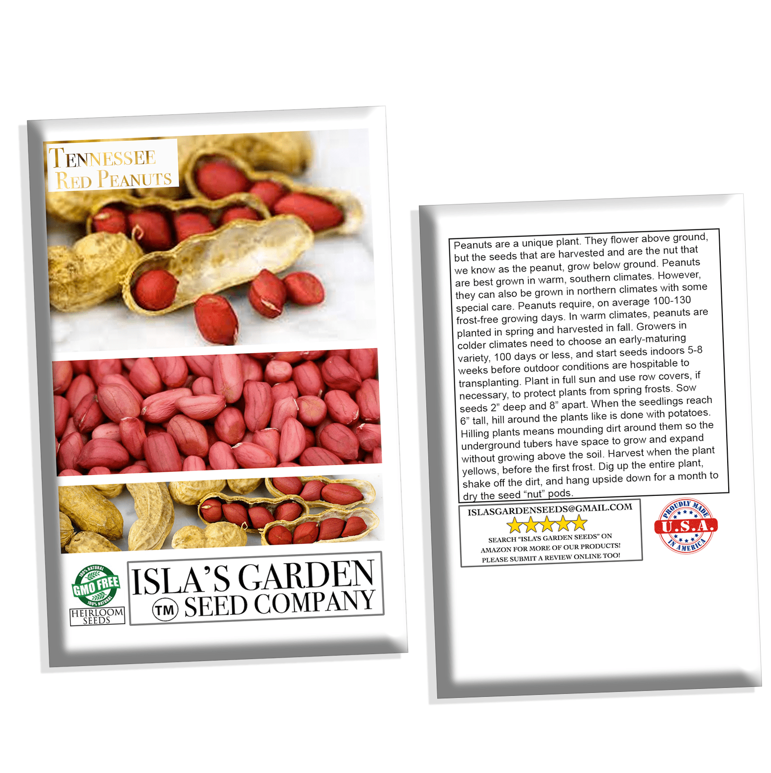 Tennessee Red Peanut, 20 Seeds Per Packet