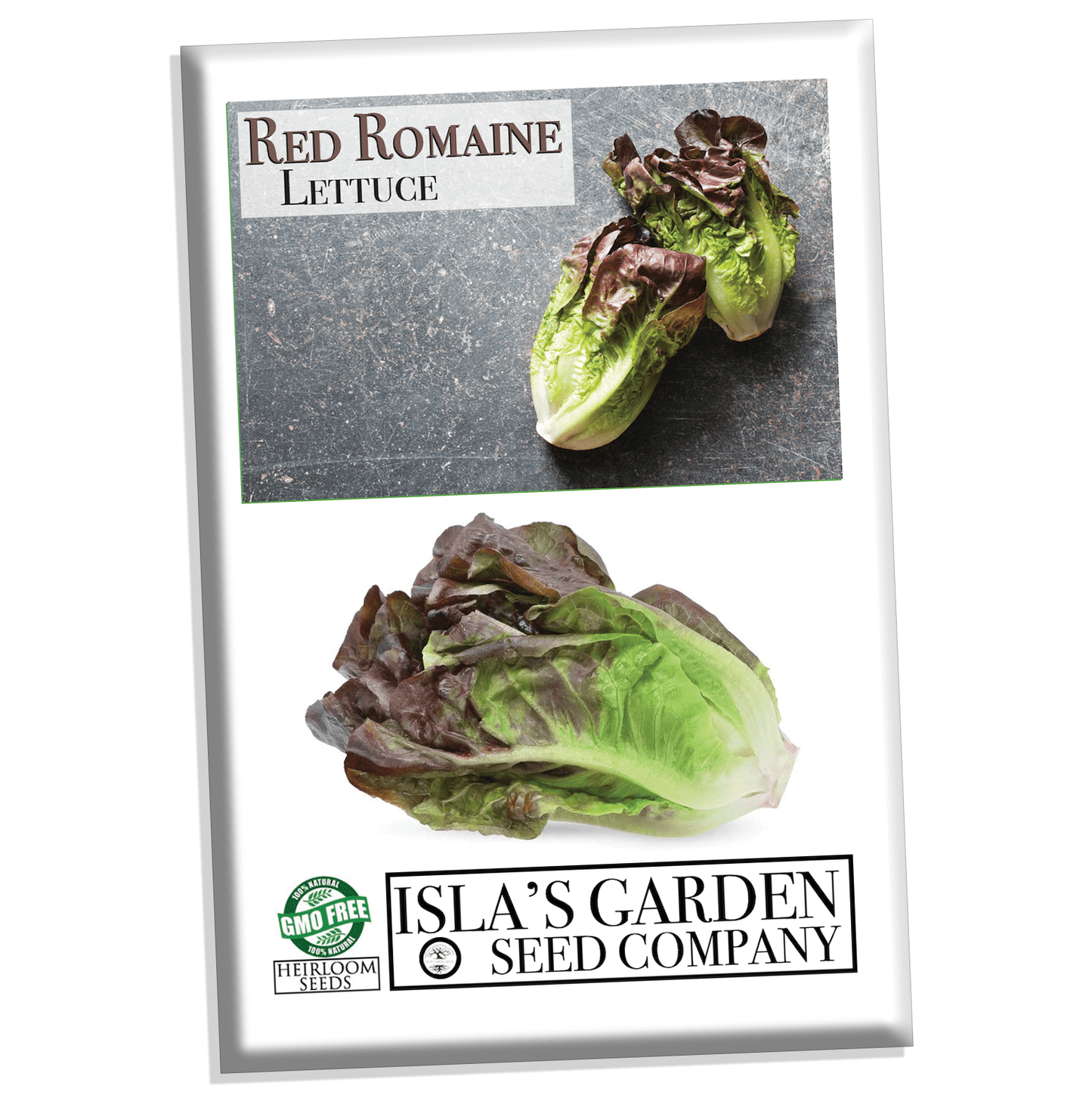 Red Romaine Lettuce Seeds, 1000+ Heirloom Seeds Per Packet, Non GMO Seeds