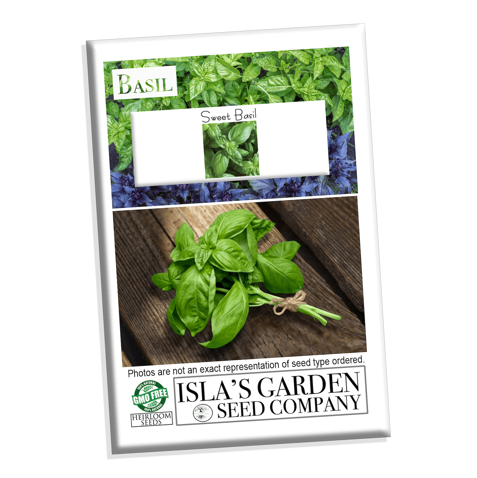 Sweet Basil Herb Garden Seeds 250 Heirloom Seeds Per Packet Non GMO Seeds Botanical Name Ocimum basilicum