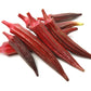 Red Burgundy Okra Seeds, 100 Heirloom Seeds Per Packet, Non GMO Seeds