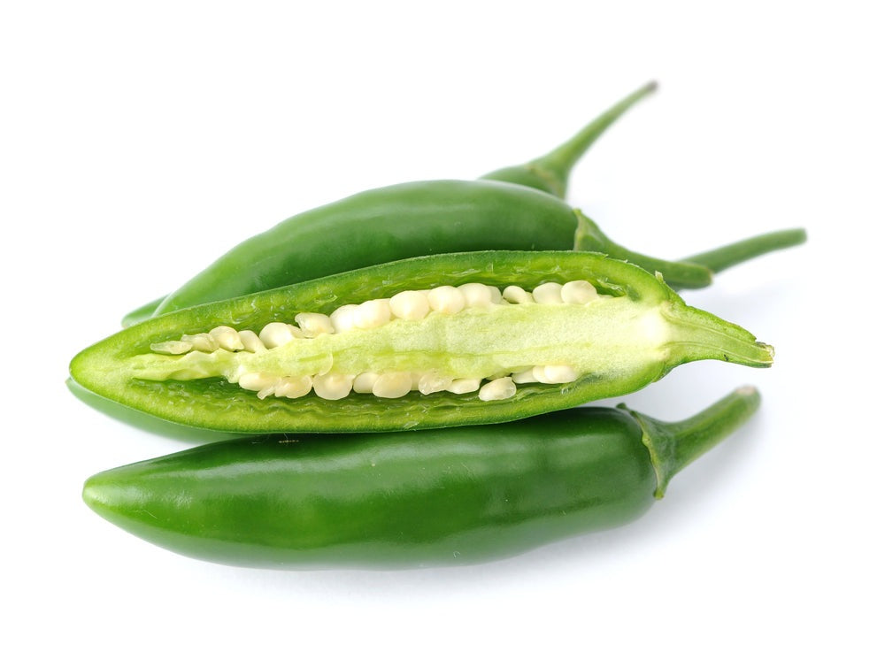 Serrano Hot Pepper Seeds, 100 Heirloom Seeds Per Packet, Non GMO Seeds